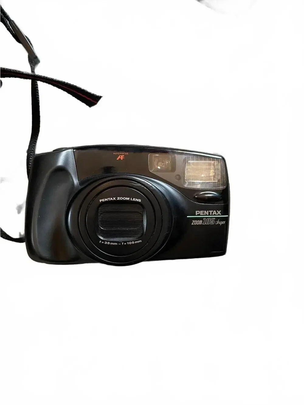 Battery Tested Pentax Zoom 105 Super 35mm Film Camera with Carrying Case